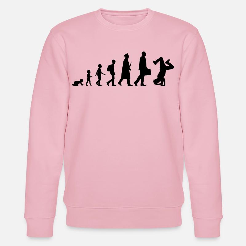 Entwicklung des Breakdance - Stanley/Stella Unisex Bio-Sweatshirt CHANGER  - Hellrosa