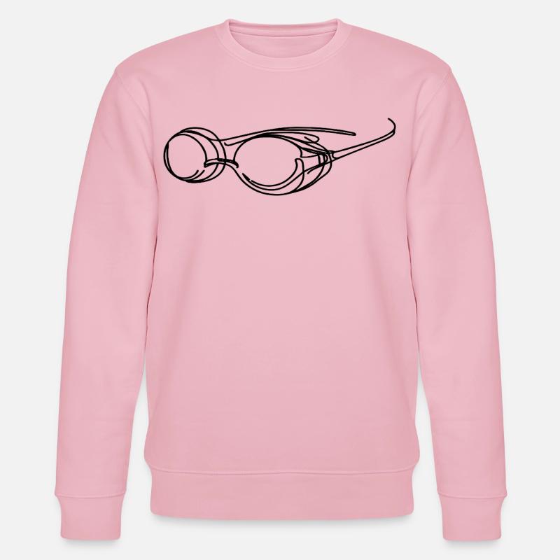 Schwimmbrille Grafik - Stanley/Stella Unisex Bio-Sweatshirt CHANGER  - Hellrosa