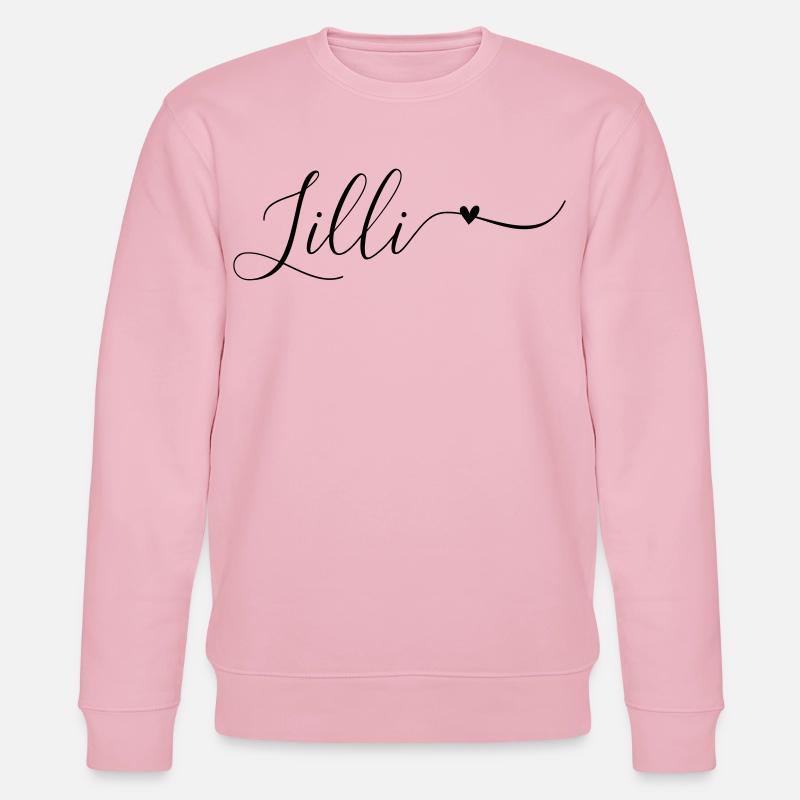 Lilli Name Vorname Dekorativ - Stanley/Stella Unisex Bio-Sweatshirt CHANGER  - Hellrosa