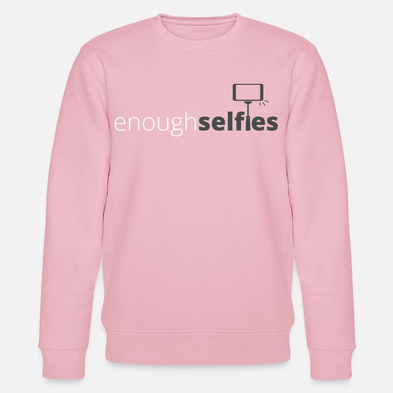 Enough_white - Stanley/Stella Unisex Bio-Sweatshirt CHANGER  - Hellrosa