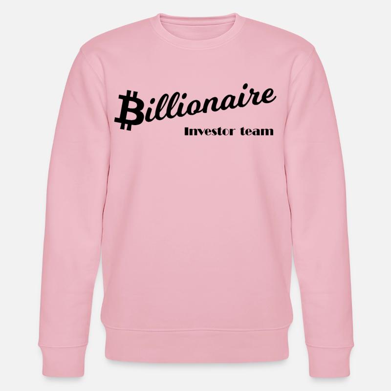 Bitcoin Silhouette Noir - Sweat bio CHANGER Stanley/Stella Unisexe - rose pâle