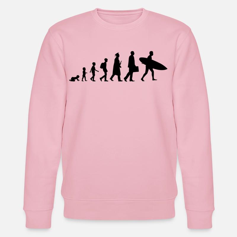 Entwicklung eines Surfers - Stanley/Stella Unisex Bio-Sweatshirt CHANGER  - Hellrosa