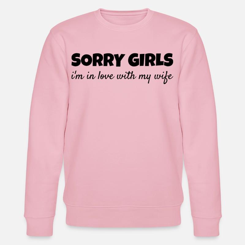 Vergeben Ehemann Stolz Liebesbeweis Romantisch - Stanley/Stella Unisex Bio-Sweatshirt CHANGER  - Hellrosa