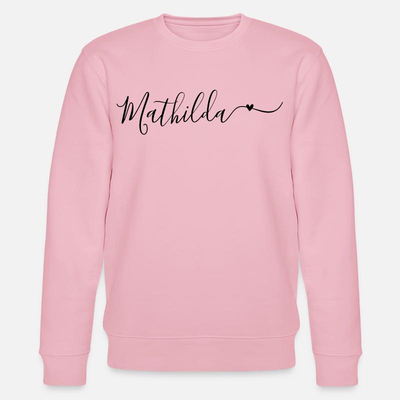 Mathilda Name Vorname Dekorativ - Stanley/Stella Unisex Bio-Sweatshirt CHANGER  - Hellrosa