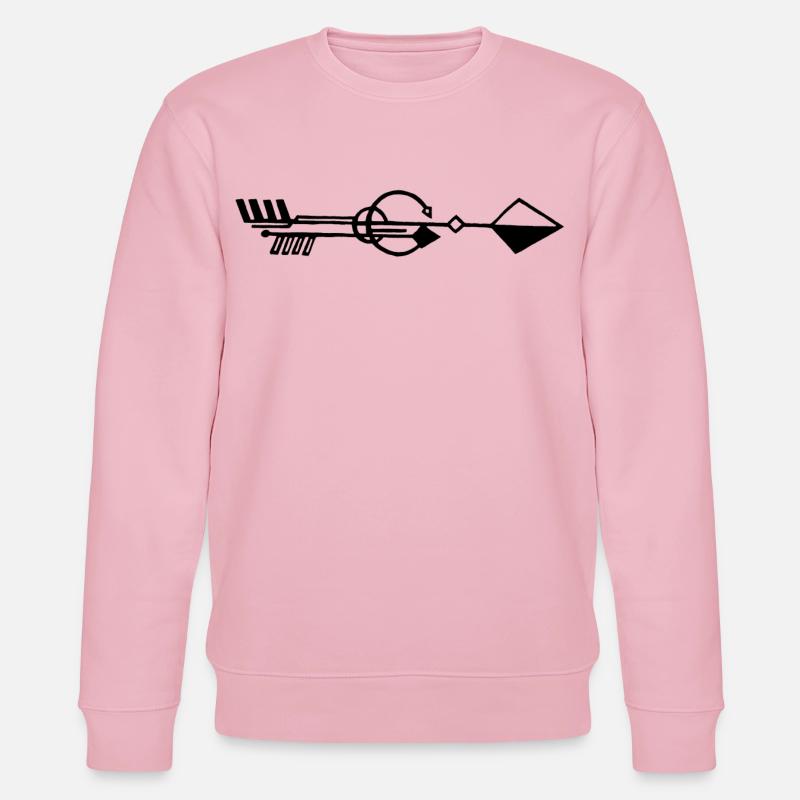 Flèche noire étrange - Sweat bio CHANGER Stanley/Stella Unisexe - rose pâle