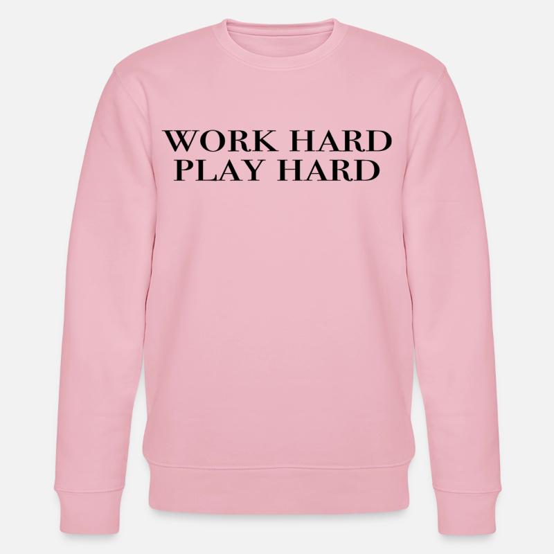 work hard play hard - schwarz - Stanley/Stella Unisex Bio-Sweatshirt CHANGER  - Hellrosa