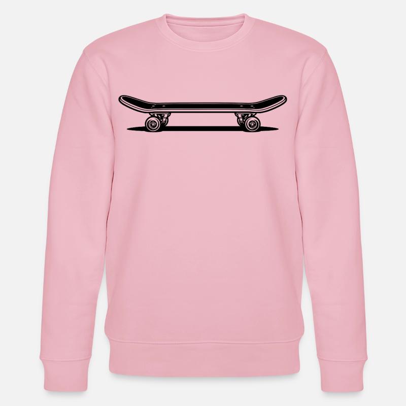 Skateboard | Skater | Skateboarder Geschenk - Stanley/Stella Unisex Bio-Sweatshirt CHANGER  - Hellrosa
