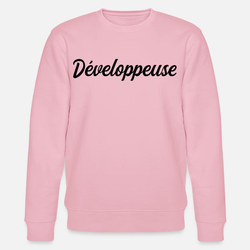 Développeuse Web Code Logiciel Application Tech - Sweat bio CHANGER Stanley/Stella Unisexe - rose pâle