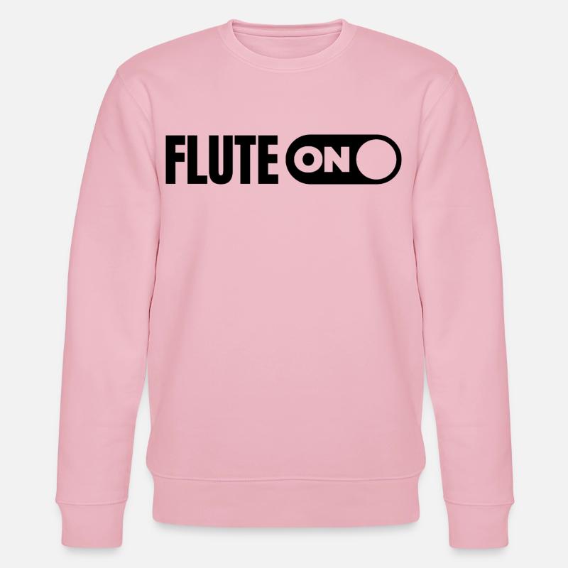 Turn on the flute - Stanley/Stella CHANGER Unisex Organic Sweatshirt - cotton pink