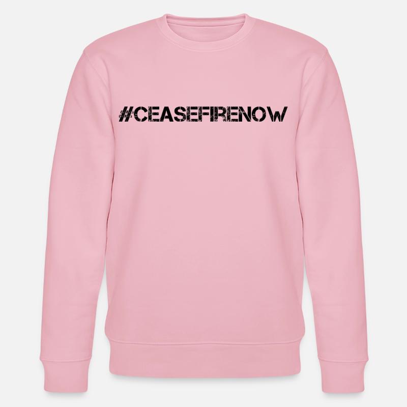 cease fire now - Stanley/Stella Unisex Bio-Sweatshirt CHANGER  - Hellrosa