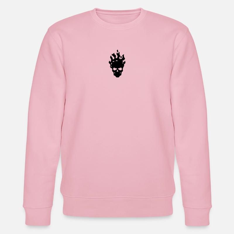 Schädel - Stanley/Stella Unisex Bio-Sweatshirt CHANGER  - Hellrosa