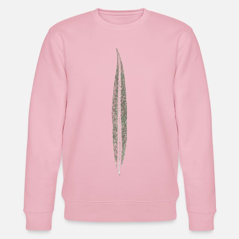 Willow leaf / leaf / nature - Stanley/Stella CHANGER Unisex Organic Sweatshirt - cotton pink