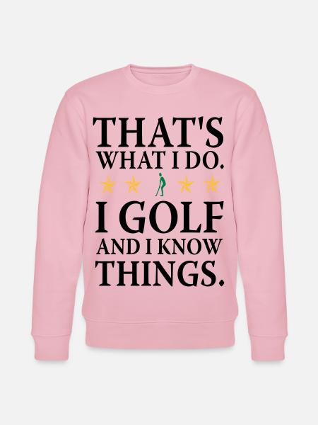 Ich do Golf - Stanley/Stella CHANGER Unisex Organic Sweatshirt - cotton pink