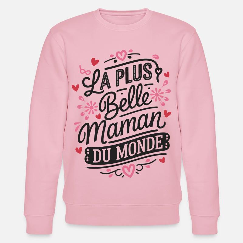 Die schönste Mama der Welt - Stanley/Stella Unisex Bio-Sweatshirt CHANGER - Hellrosa
