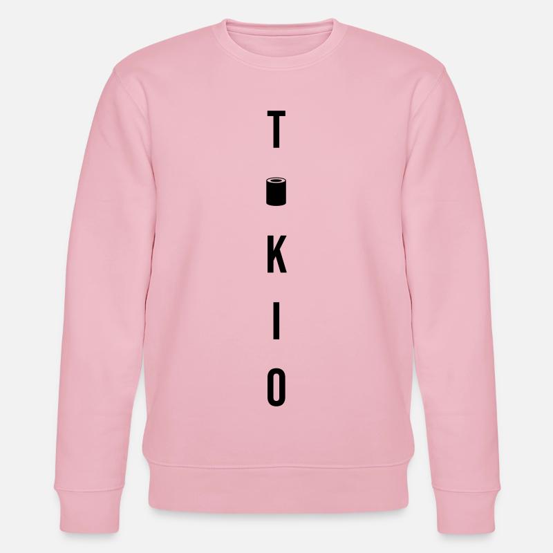 Tokio Japan Sushi Geschenk - Stanley/Stella Unisex Bio-Sweatshirt CHANGER  - Hellrosa