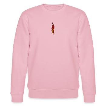 flammen - Stanley/Stella Unisex Bio-Sweatshirt CHANGER  - Hellrosa - Vorne - Jaron (178cm) & Liana (172cm)