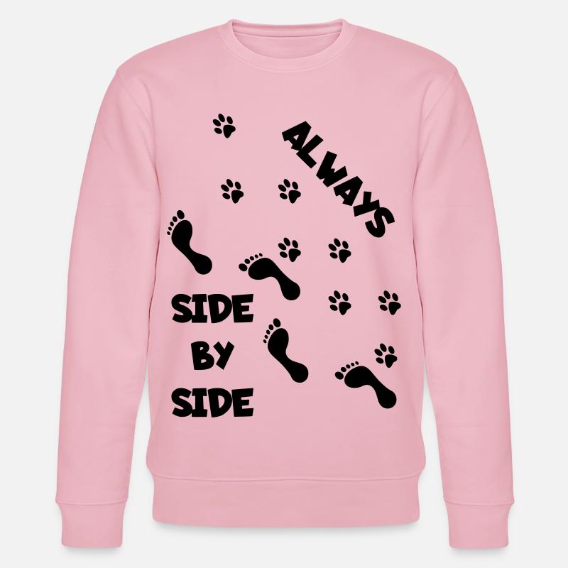 Side by side with dog * - Stanley/Stella CHANGER Unisex Organic Sweatshirt - cotton pink