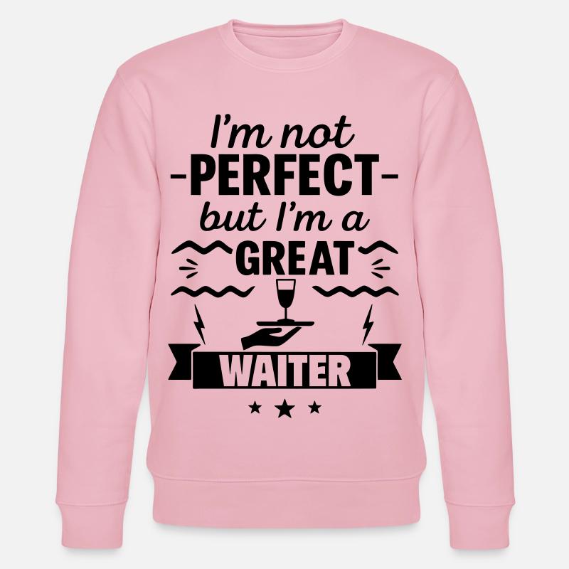 Pas parfait mais un super serveur - Sweat bio CHANGER Stanley/Stella Unisexe - rose pâle