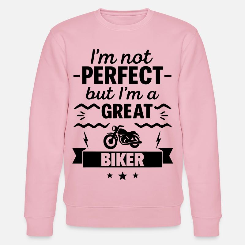 Not perfect but a great biker - Stanley/Stella CHANGER Unisex Organic Sweatshirt - cotton pink