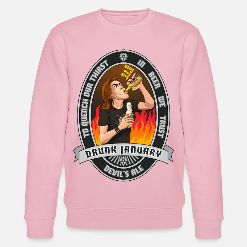 Drunk January - Sweat bio CHANGER Stanley/Stella Unisexe - rose pâle