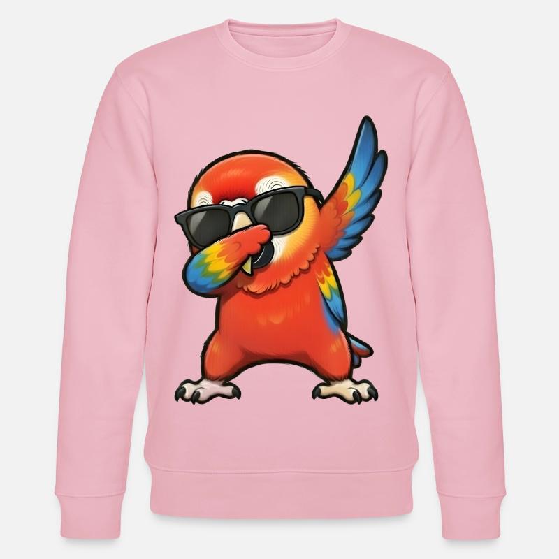 Dabbing Ara - Stanley/Stella Unisex Bio-Sweatshirt CHANGER  - Hellrosa