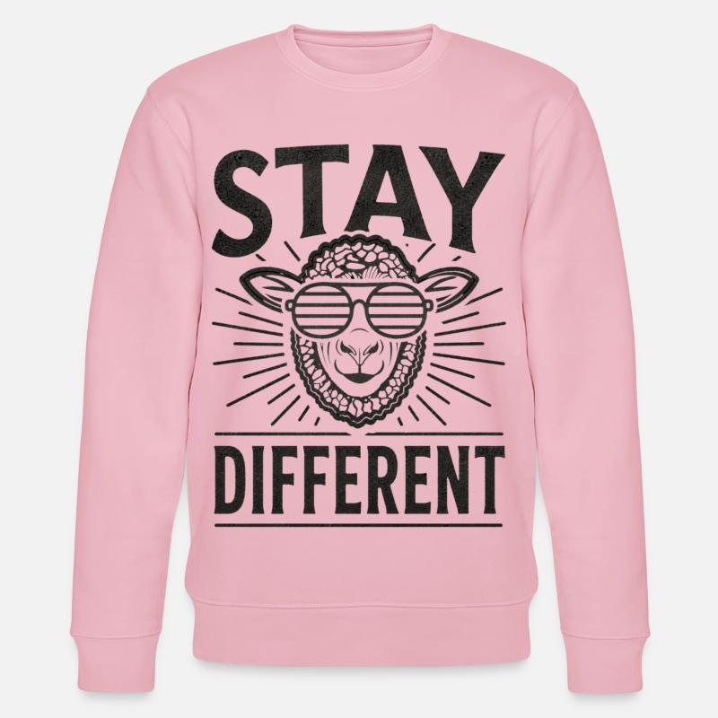 Stay Different Nerd Humor - Stanley/Stella Unisex Bio-Sweatshirt CHANGER - Hellrosa