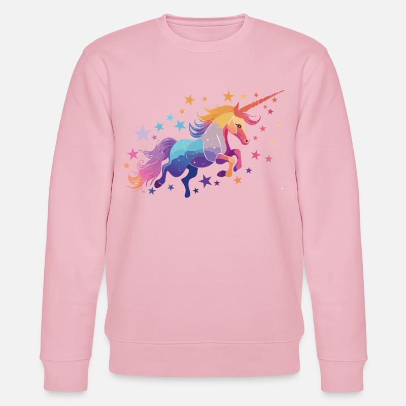 Unicorn - Stanley/Stella Unisex Bio-Sweatshirt CHANGER  - Hellrosa