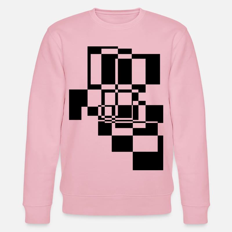 Abstract Shapes and Patterns Gift - Stanley/Stella CHANGER Unisex Organic Sweatshirt - cotton pink