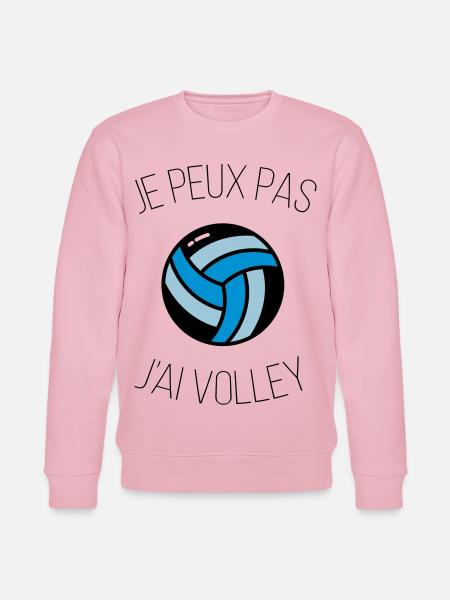 i can't volley - Stanley/Stella CHANGER Unisex Organic Sweatshirt - cotton pink