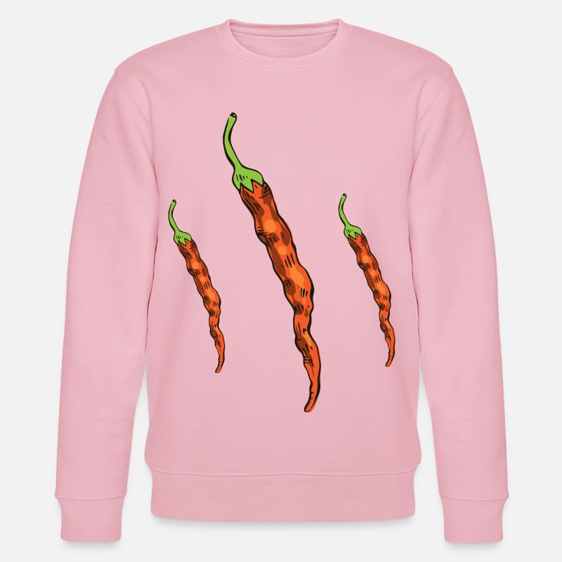 Piments - Sweat bio CHANGER Stanley/Stella Unisexe - rose pâle