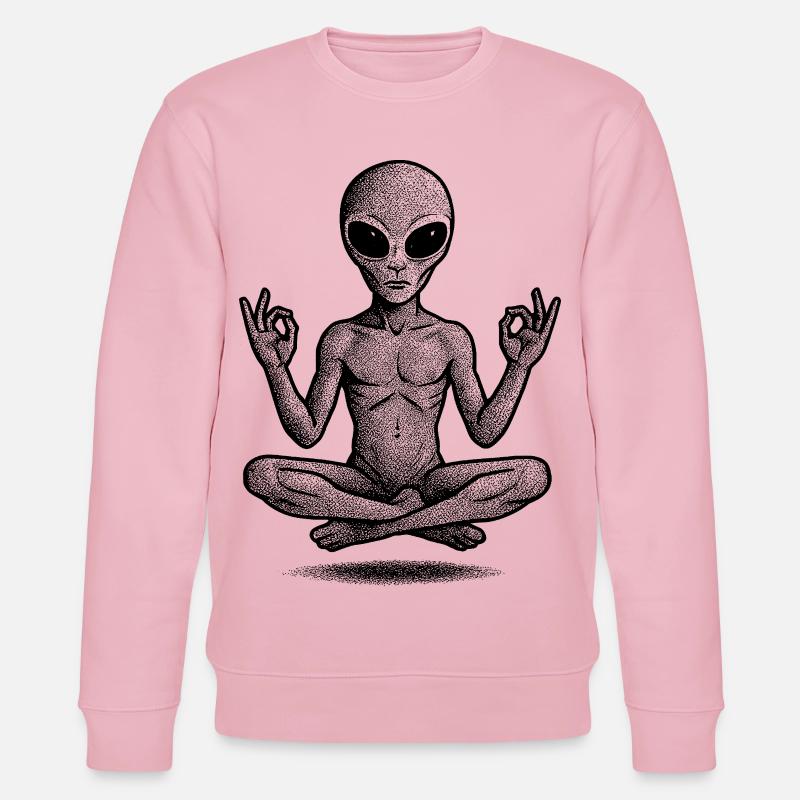 Abstraktes geometrisches Strichkunst-Design - Stanley/Stella Unisex Bio-Sweatshirt CHANGER  - Hellrosa