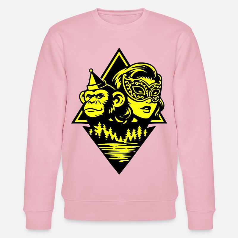 Pulp Duo - Stanley/Stella Unisex Bio-Sweatshirt CHANGER  - Hellrosa