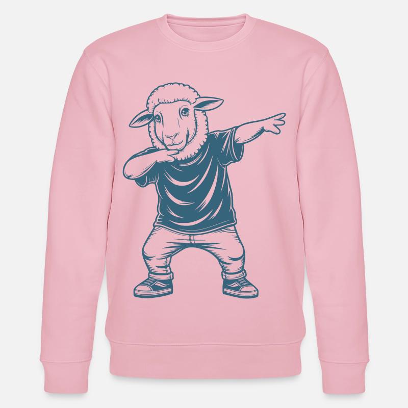 Tabbage de moutons - Sweat bio CHANGER Stanley/Stella Unisexe - rose pâle