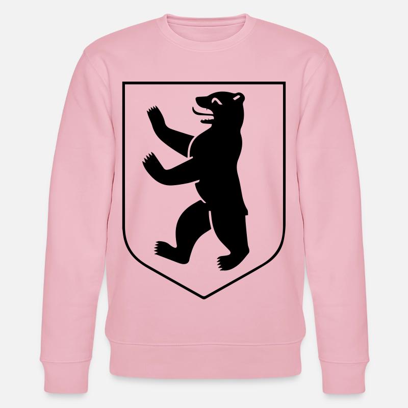 Berliner Bär - Berliner Wappen - Stanley/Stella Unisex Bio-Sweatshirt CHANGER  - Hellrosa