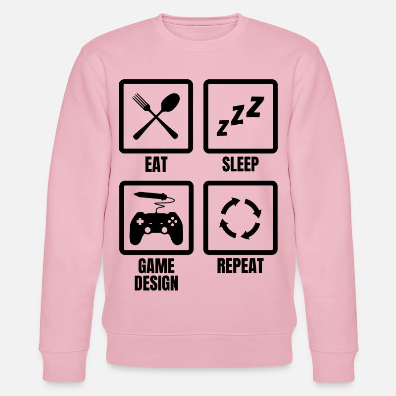 Game Design Routine - Stanley/Stella CHANGER Unisex Organic Sweatshirt - cotton pink