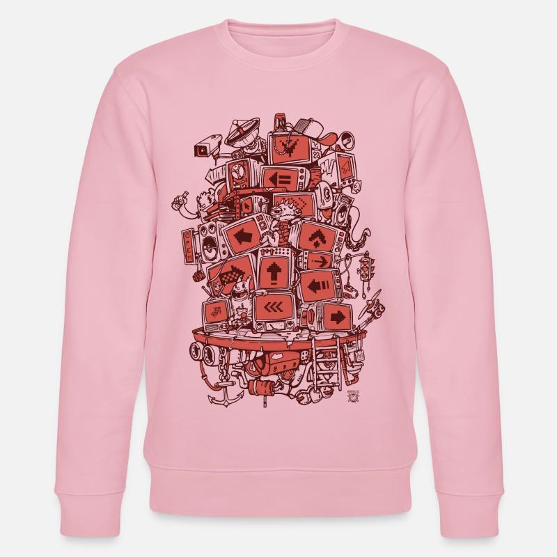 TV Project 2 Farben - Stanley/Stella Unisex Bio-Sweatshirt CHANGER  - Hellrosa