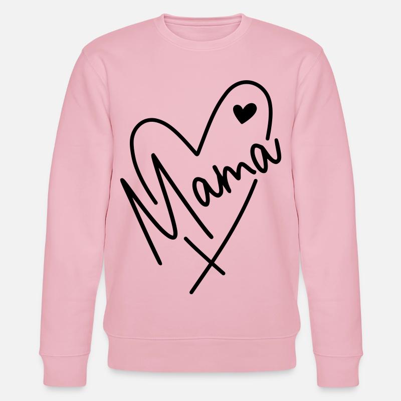 Mama Herz  - Stanley/Stella Unisex Bio-Sweatshirt CHANGER  - Hellrosa