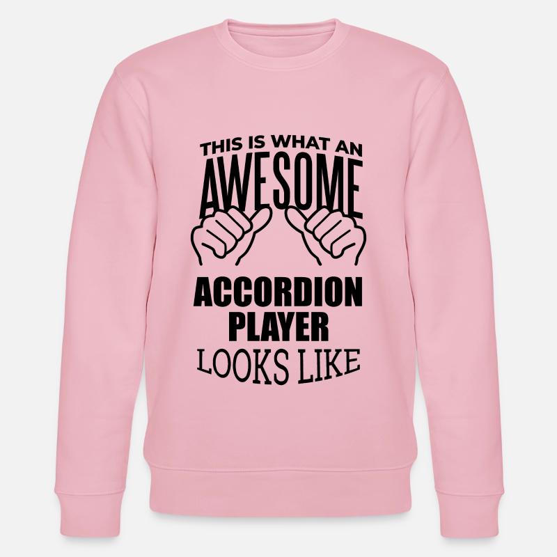 Akkordeon - Stanley/Stella Unisex Bio-Sweatshirt CHANGER  - Hellrosa