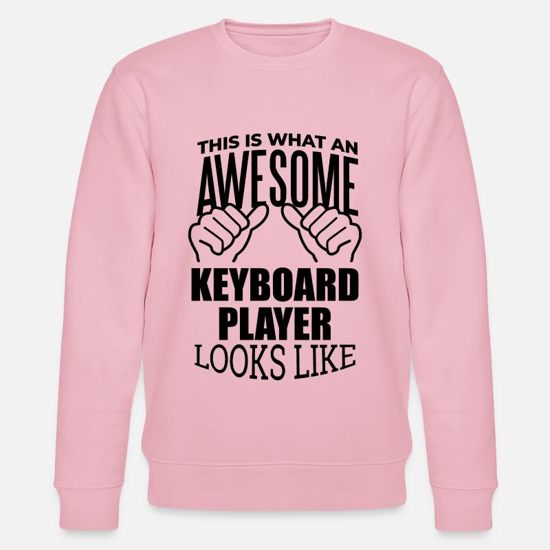 clavier - Sweat bio CHANGER Stanley/Stella Unisexe - rose pâle