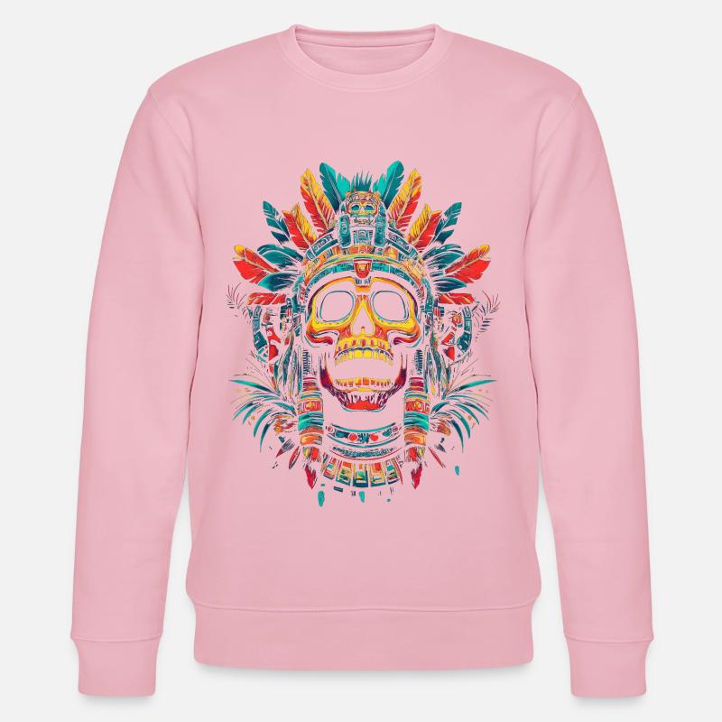 Aztec - Stanley/Stella Unisex Bio-Sweatshirt CHANGER  - Hellrosa