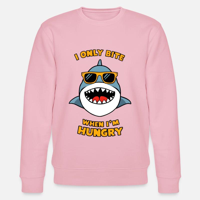 I Only Bite When I'm Hungry - Stanley/Stella Unisex Bio-Sweatshirt CHANGER  - Hellrosa
