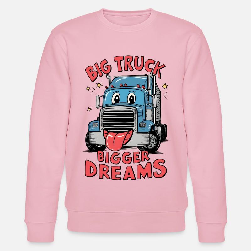Big Truck, Bigger Dreams - Stanley/Stella Unisex Bio-Sweatshirt CHANGER  - Hellrosa