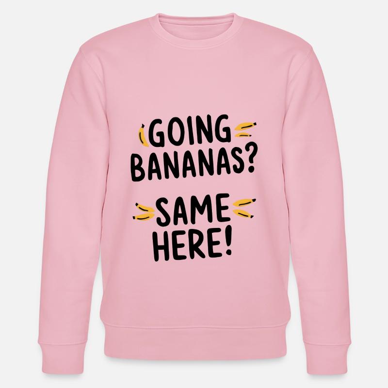 Going Bananas - Stanley/Stella Unisex Bio-Sweatshirt CHANGER  - Hellrosa