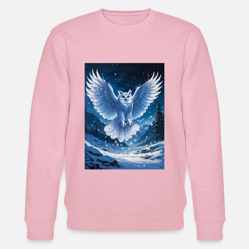 Schnee-Eule - Stanley/Stella Unisex Bio-Sweatshirt CHANGER  - Hellrosa