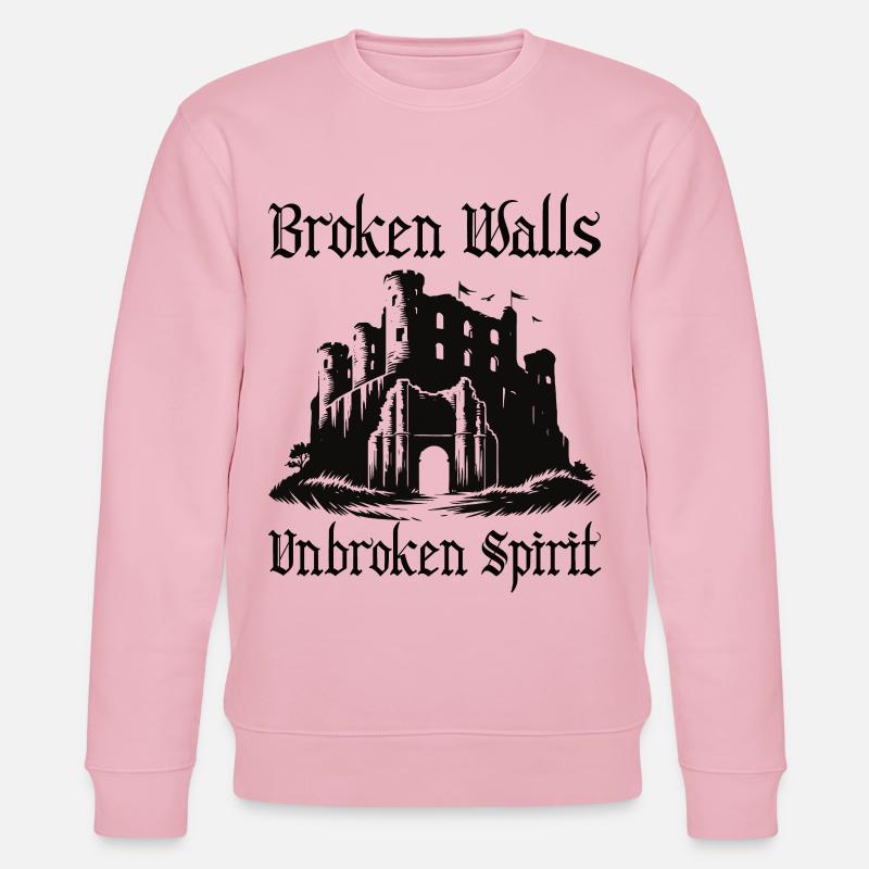 Conception des ruines – Unbroken Spirit - Sweat bio CHANGER Stanley/Stella Unisexe - rose pâle