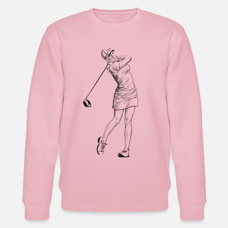Golfspielerin - Stanley/Stella Unisex Bio-Sweatshirt CHANGER  - Hellrosa
