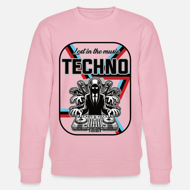 Techno Design – Lost in Music - Stanley/Stella Unisex Bio-Sweatshirt CHANGER  - Hellrosa
