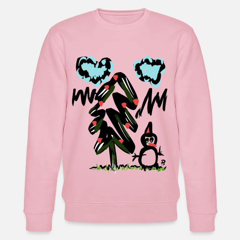 snow_time_2 - Stanley/Stella Unisex Bio-Sweatshirt CHANGER  - Hellrosa