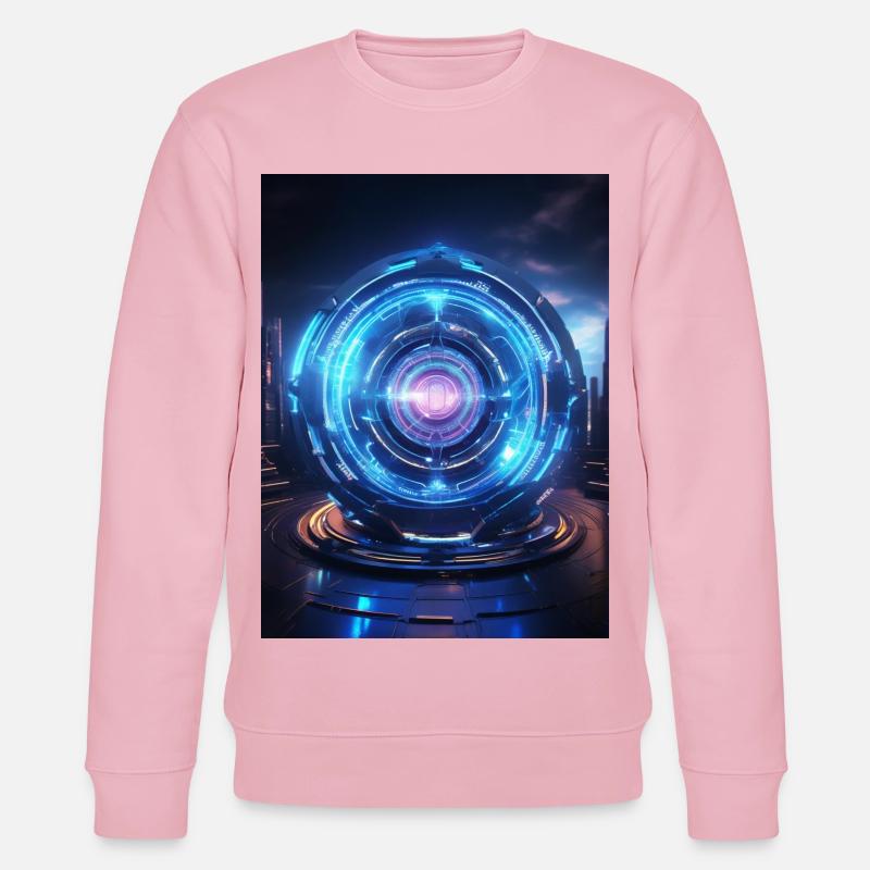 Halschakra – Vishuddha: Stimme des Geistes - Stanley/Stella Unisex Bio-Sweatshirt CHANGER  - Hellrosa