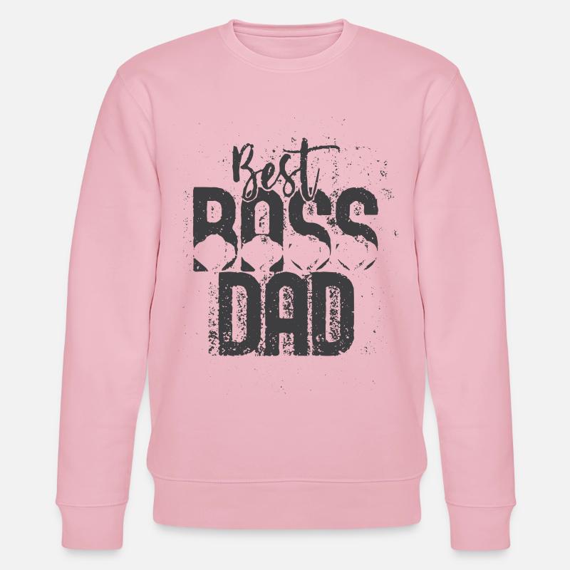 Best Dad Statement Tee - Sweat bio CHANGER Stanley/Stella Unisexe - rose pâle